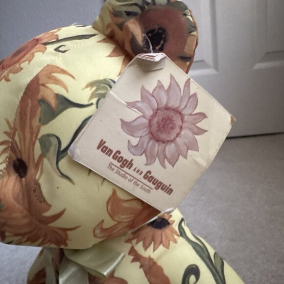Van Gogh Sunflower Stuffed Teddy Bear - The Art Institute Of Chicago 11 Inches - Picture 4 of 10
